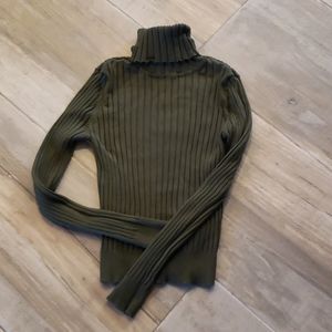 ZARA crop long sleeve turtleneck